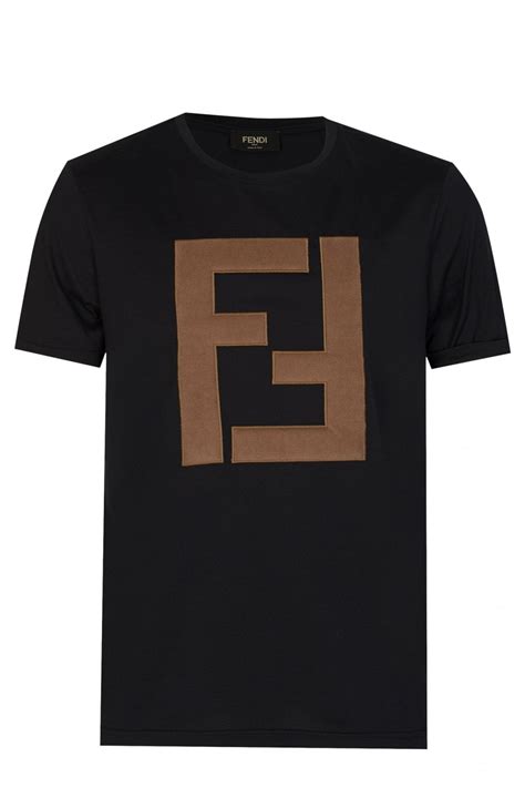 fendi oversize t shirt|fendi black cotton t shirt.